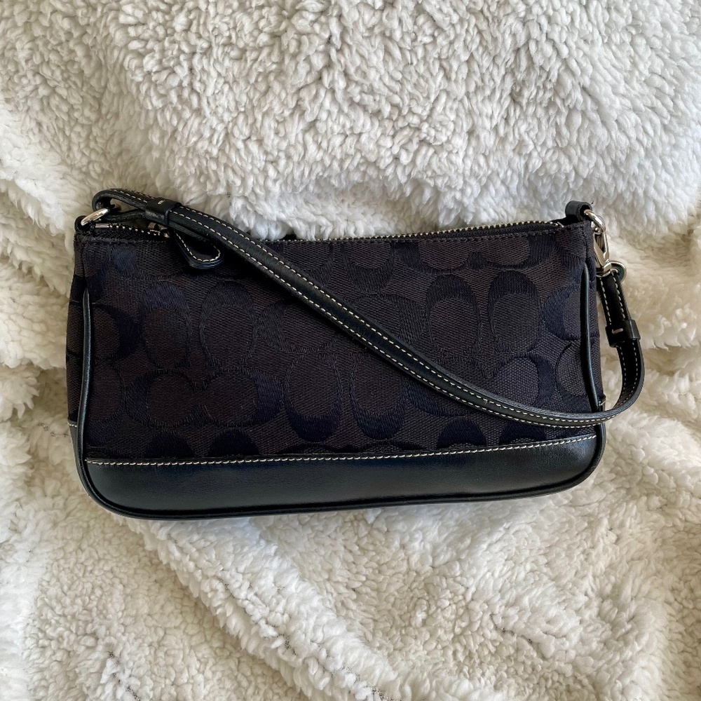 Coach Signature Demi Shoulder Bag, Black